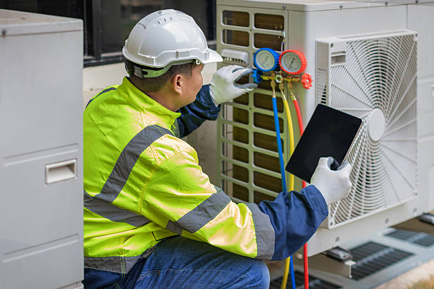 Professional Hvac Maintenance technician working in Burton, MI